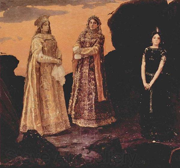 Wassnezow, Wiktor Michajlowitsch Drei Koniginnen des unterirdischen Reiches France oil painting art